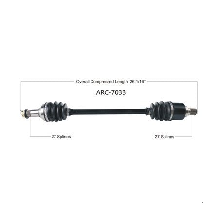 Wide Open OE Replacement CV Axle for ARCTIC REAR L/R HDX/PROWLER 500/700 15-17 ARC-7033